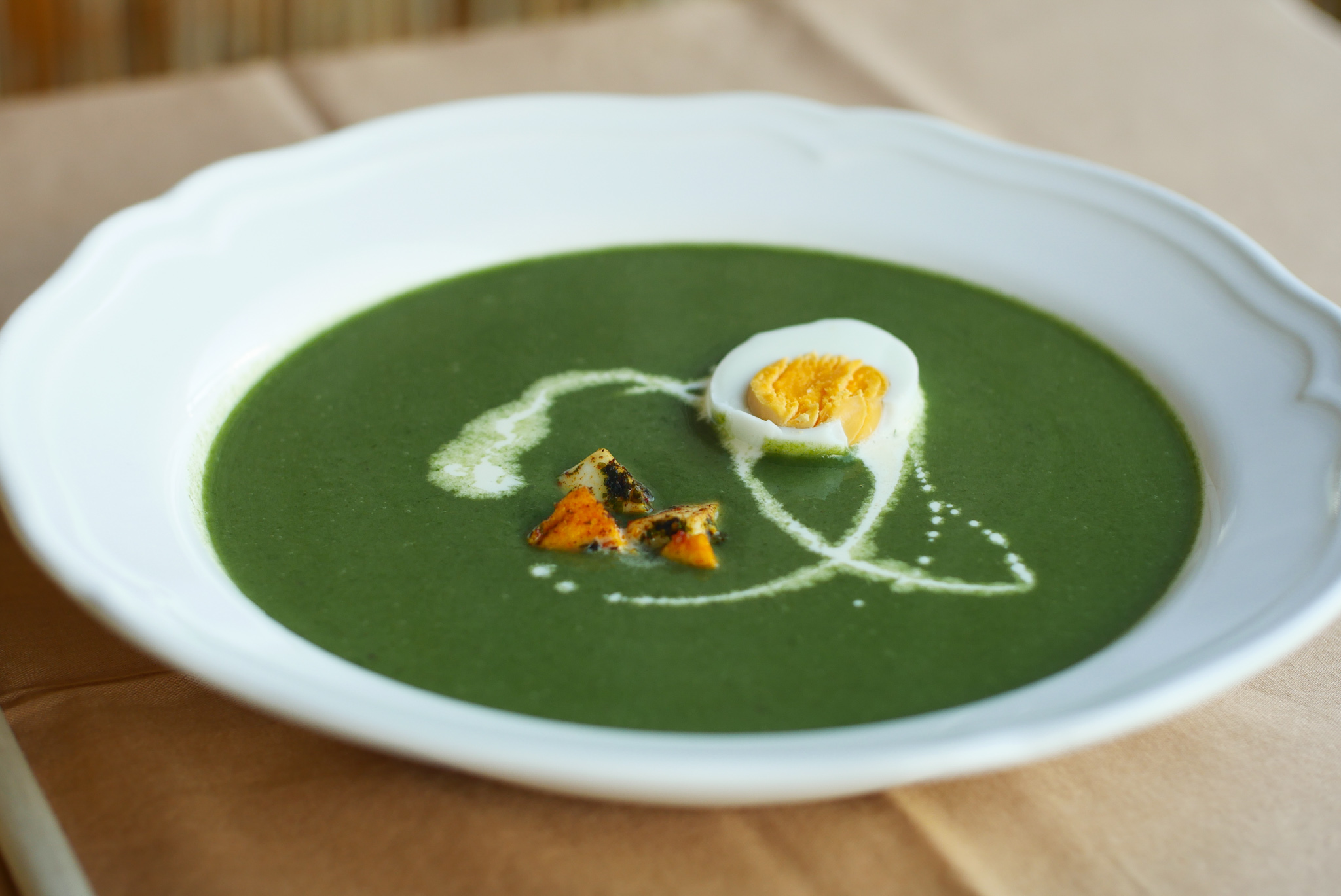 Spinatsuppe mit Ei | Nini’s Block